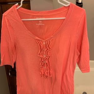 Old navy ruffle button shirts. EUC.